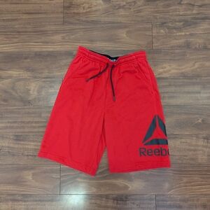 Reebok Boys Red Athletic Shorts